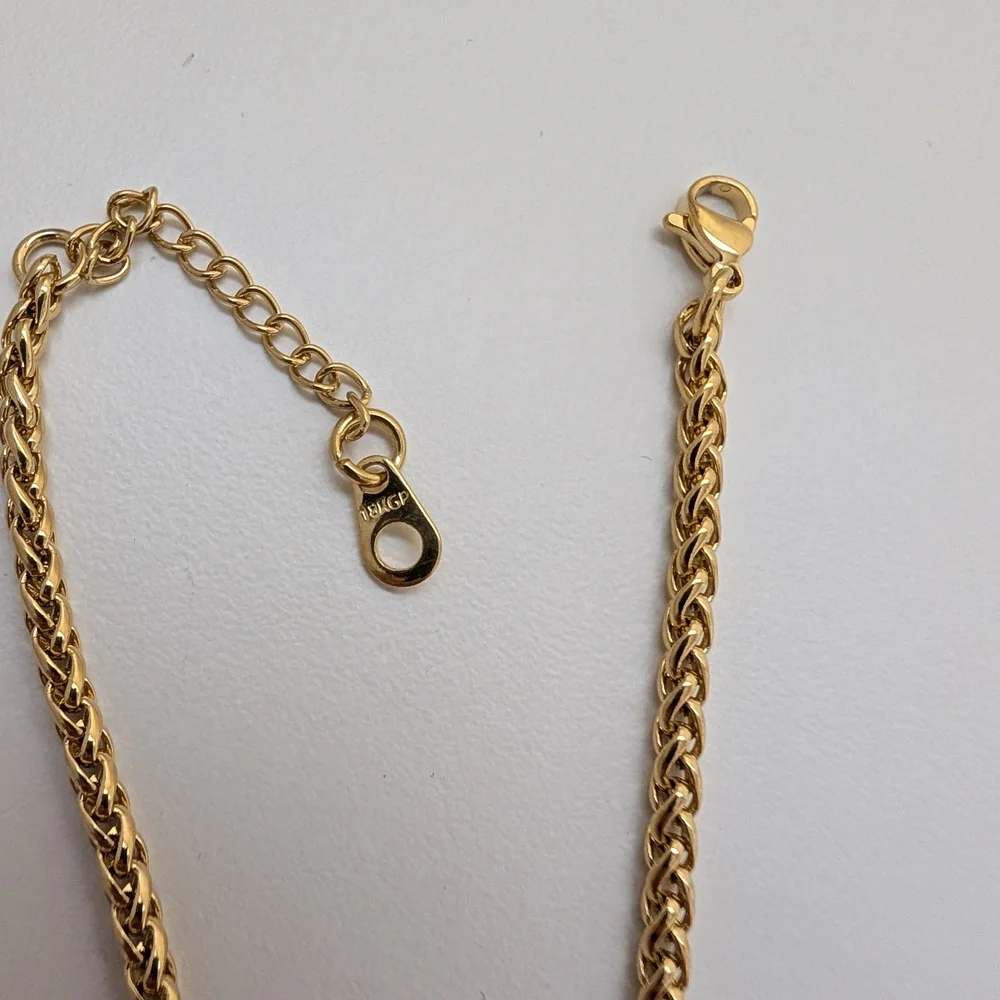 Gold Crown Initial Pendant Necklace